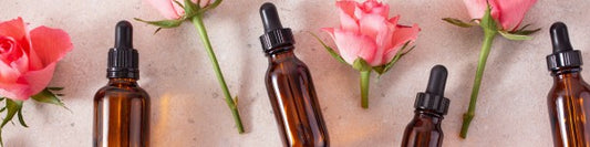 essential oil bottles