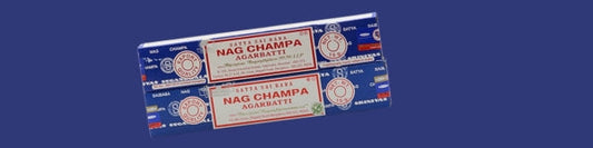 satya sai baba incense on blue background