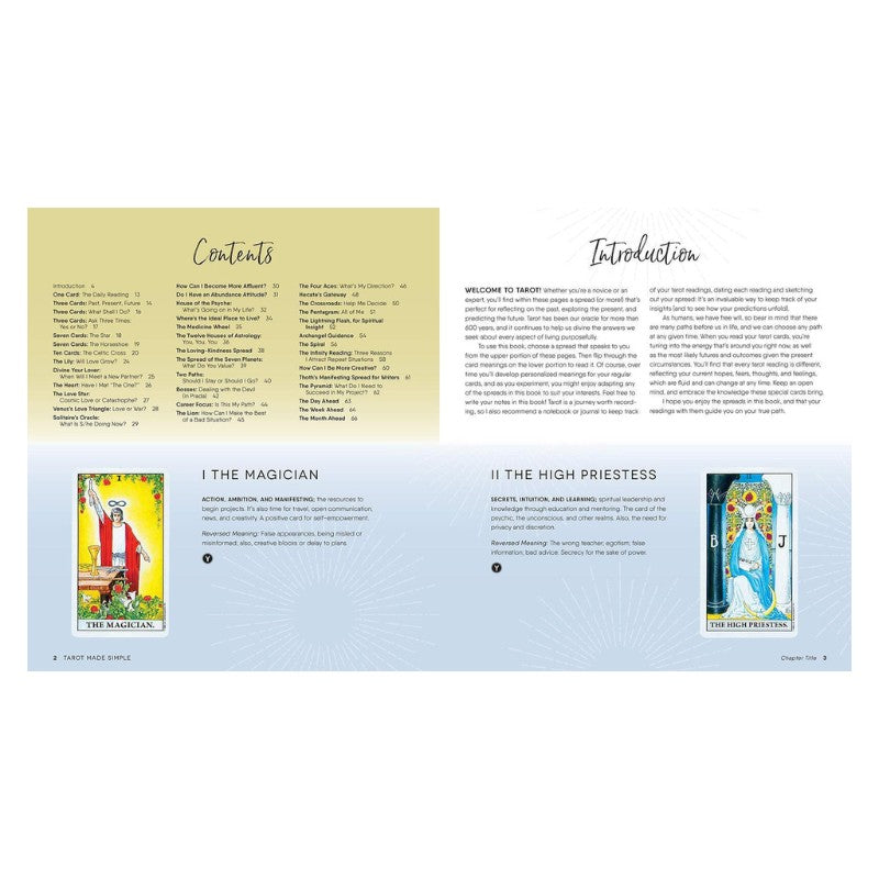 page from the book- Tarot Made Simple