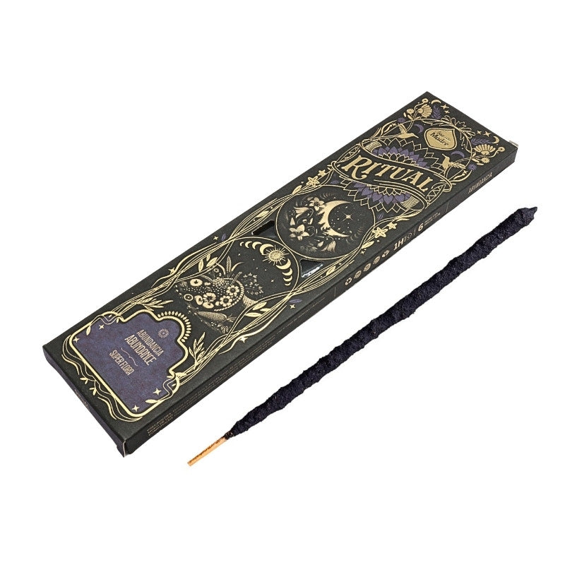intricate designed box of Abundance Ritual Incense Sticks by Sagrada Madre
