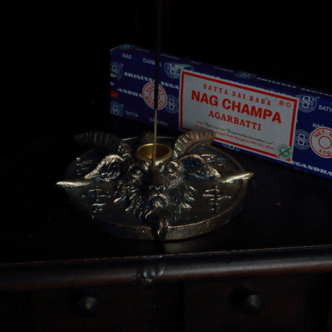 Baphomet Head Incense and Candle Holder