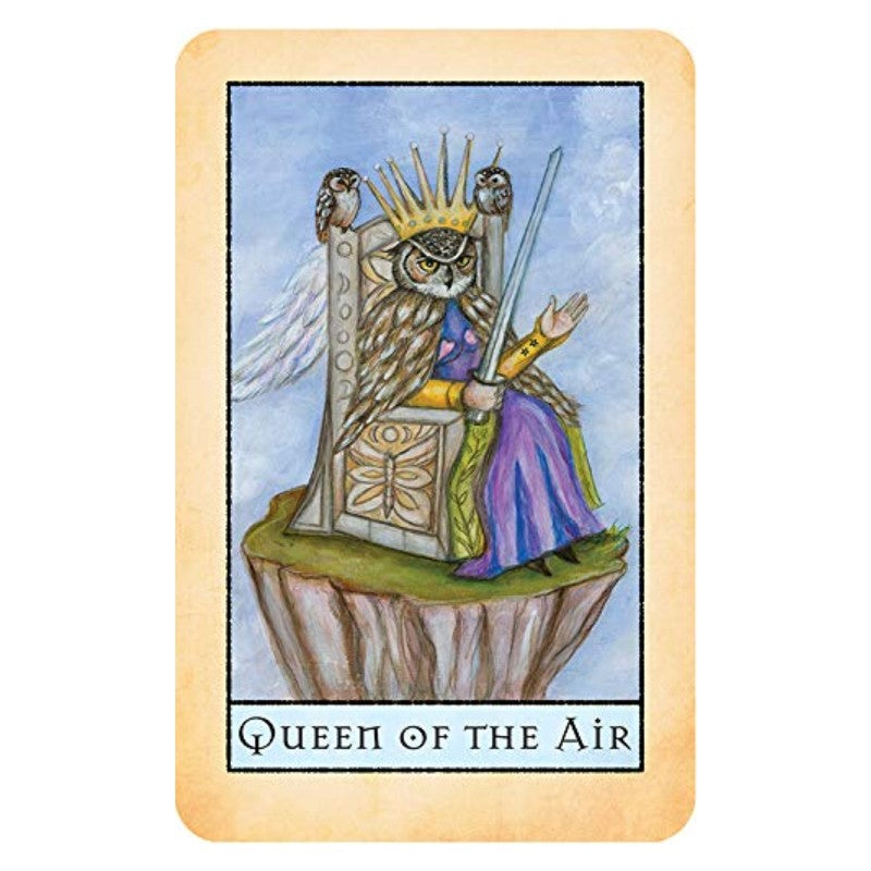 Queen of the air Card from the Bohemian Animal Tarot