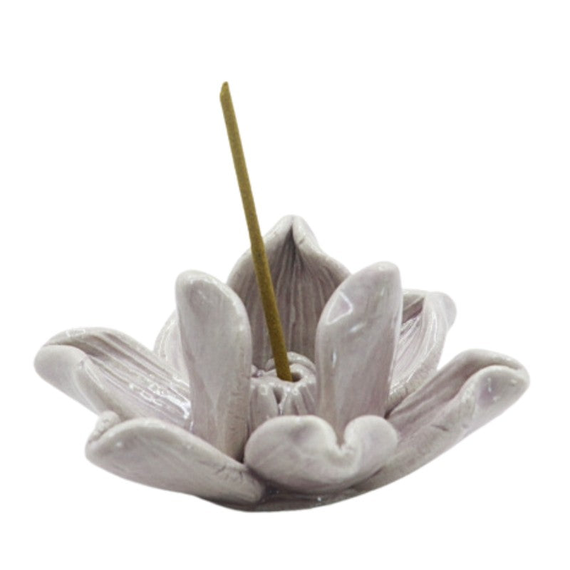 Ceramic incense stick holder lilac (4cll)