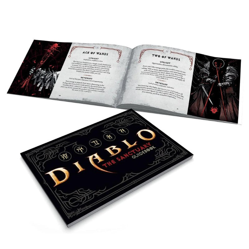 booklet from the diablo sanctuary tarot