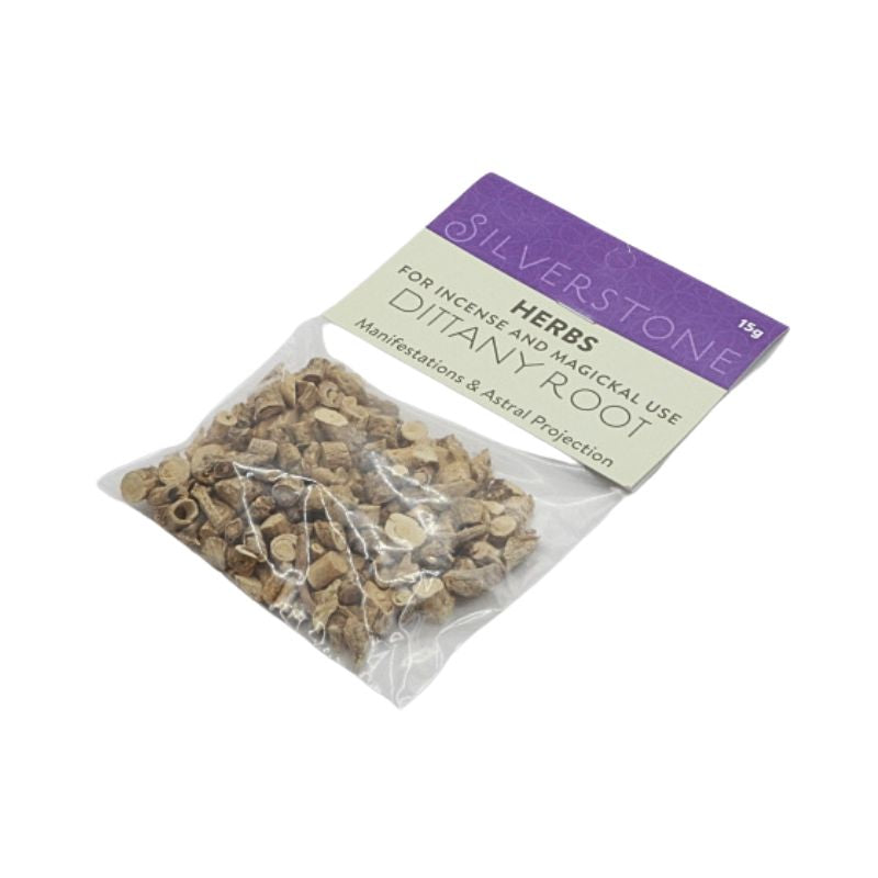 packet of loose dried herbs- dittany root