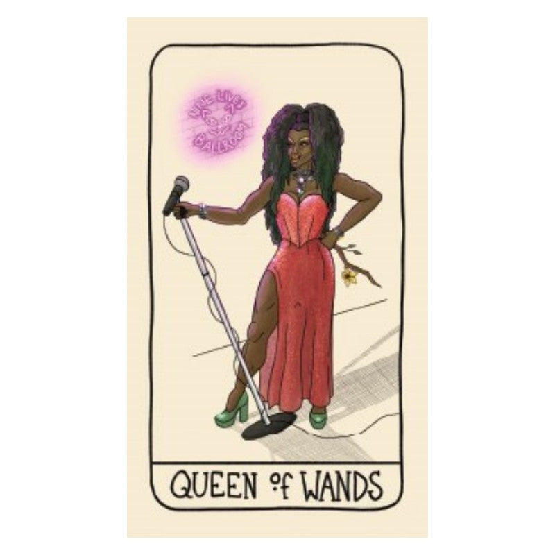queen of wands card from the Fifth Spirit tarot Deck-