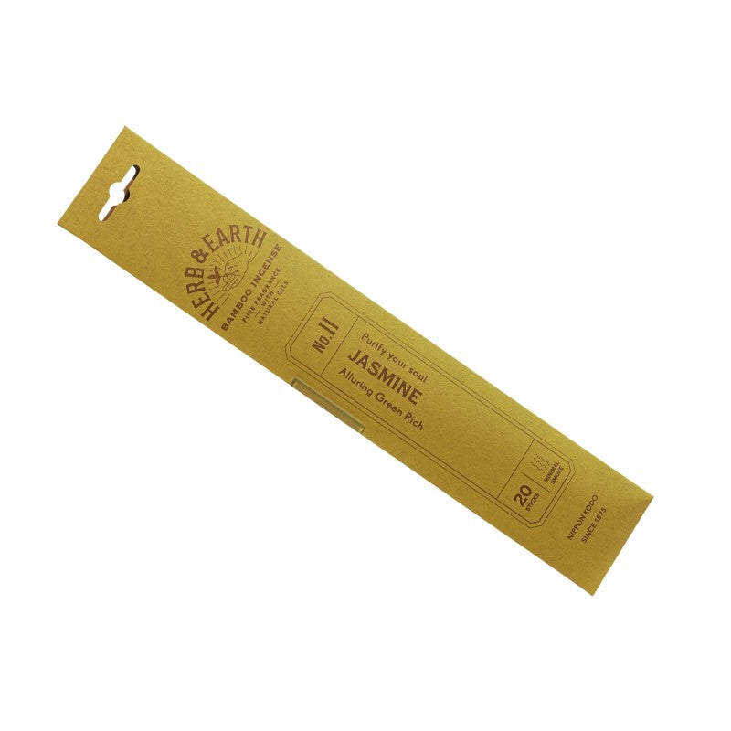 rectangular flat packet of herb and earth incense made with  recycled cardboard