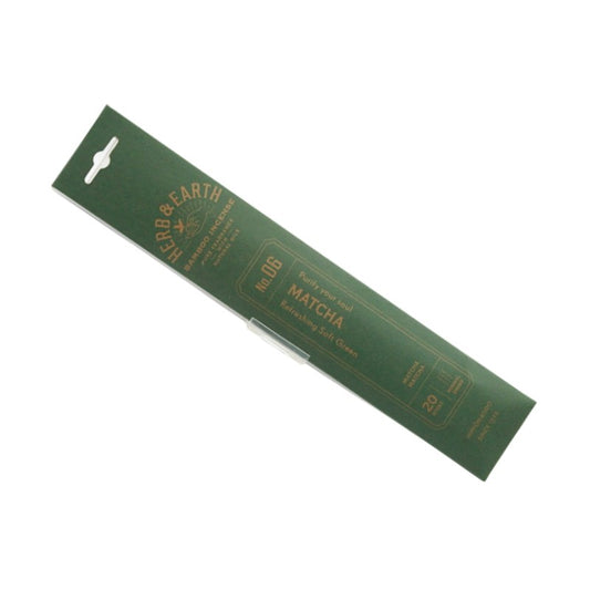 rectangular flat packet of herb and earth incense made with  recycled cardboard