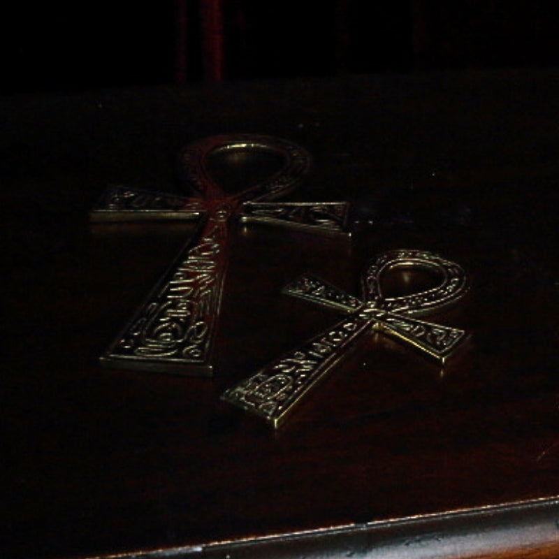 Small Brass Ankh Altar Tile