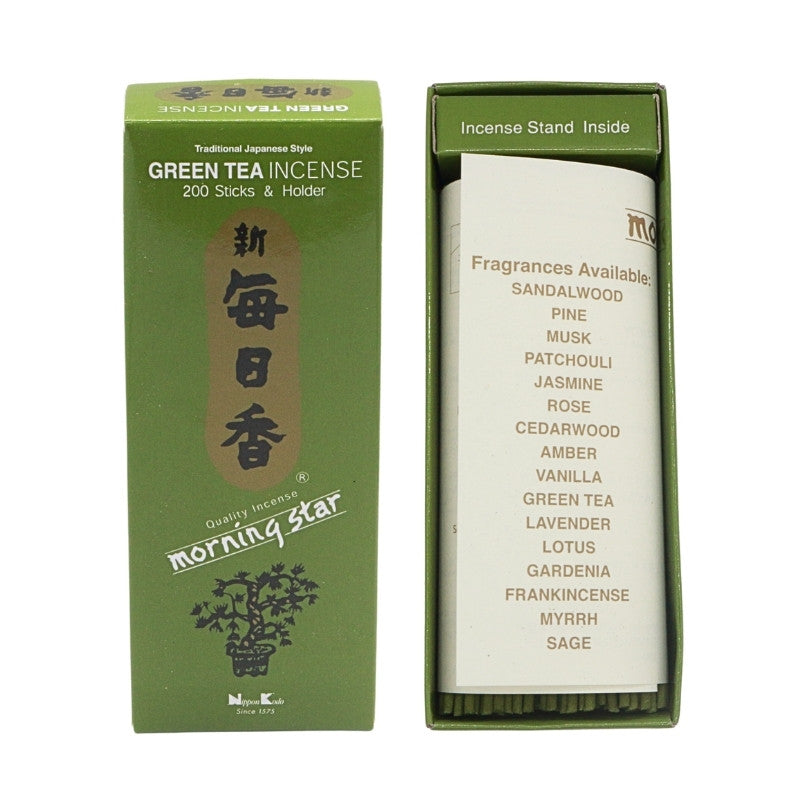 open box of morning star incense