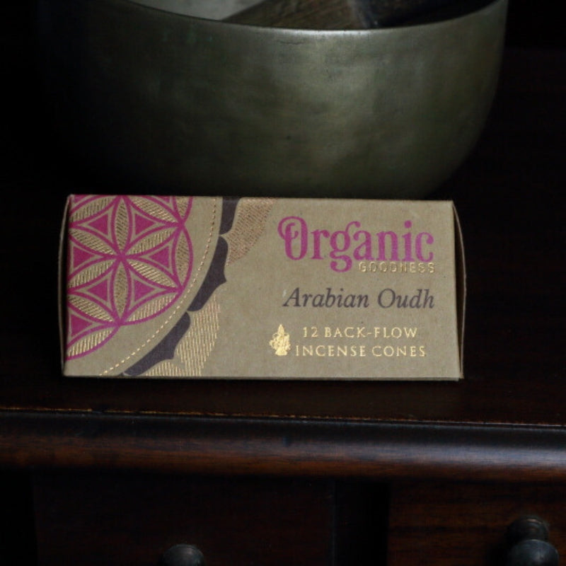 Organic Goodness Incense Backflow Cones Arabian Oudh