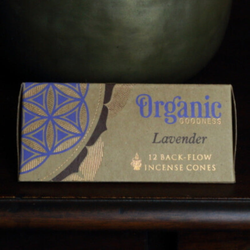 Organic Goodness Incense Backflow Cones Lavender