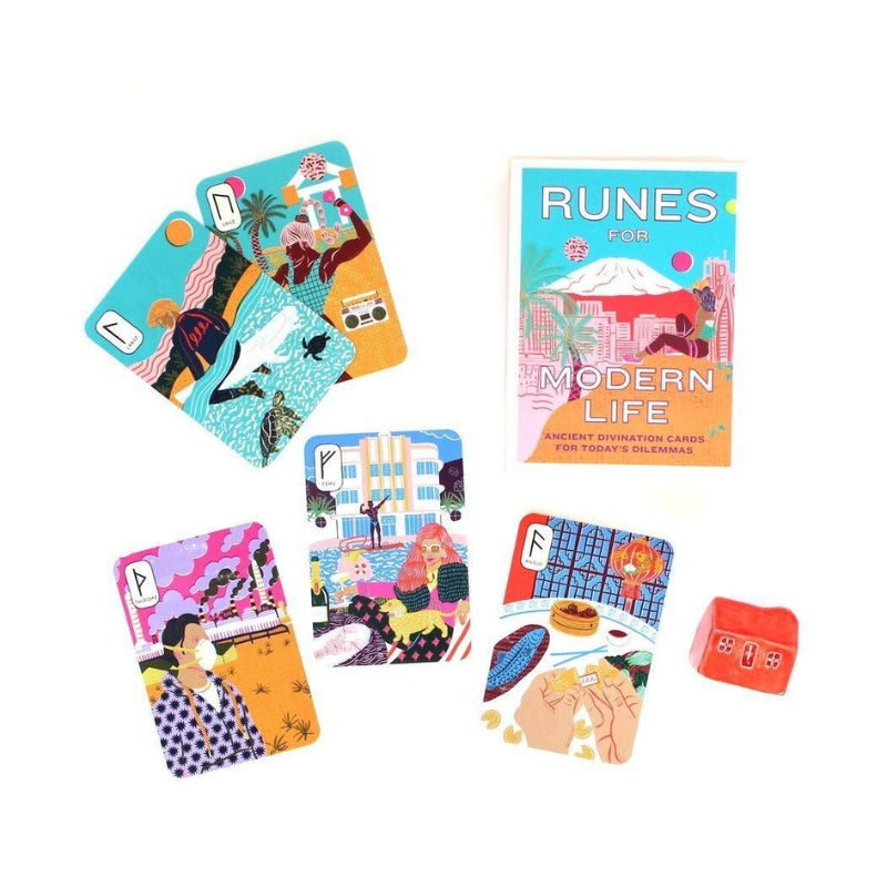 Runes For Modern Life cards and box
