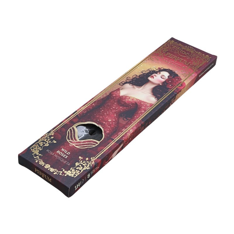 Perfume incense box with a decorative design on a white background
