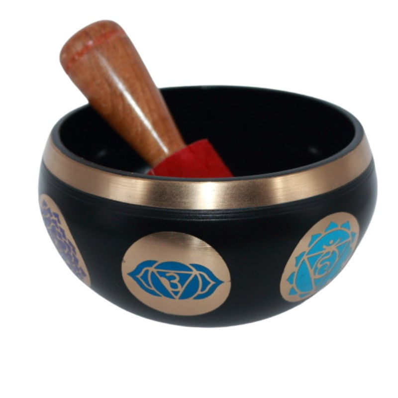 Tibetan/ Himalayan Singing Bowl for Meditation, Yoga and Sound Therapy- Chakra Design