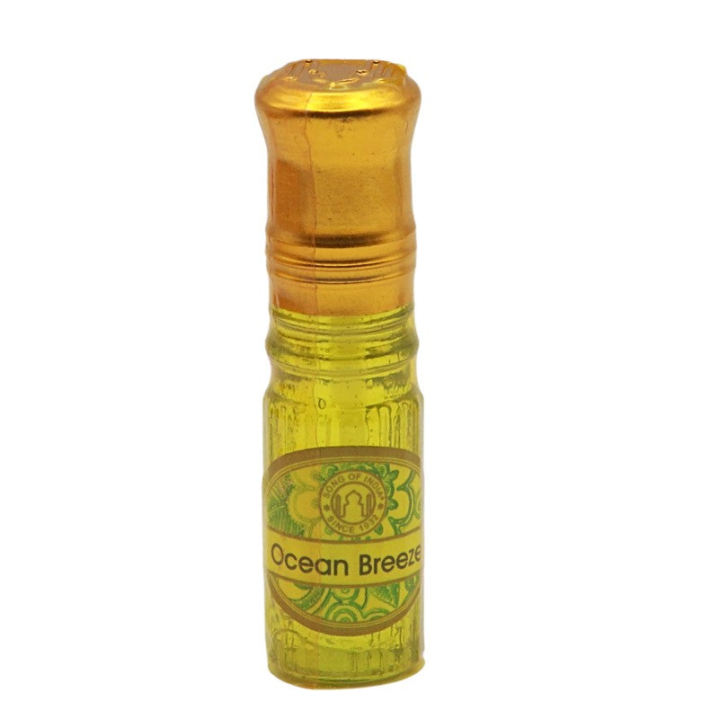 small perfume bottle with gold lid by Song Of India