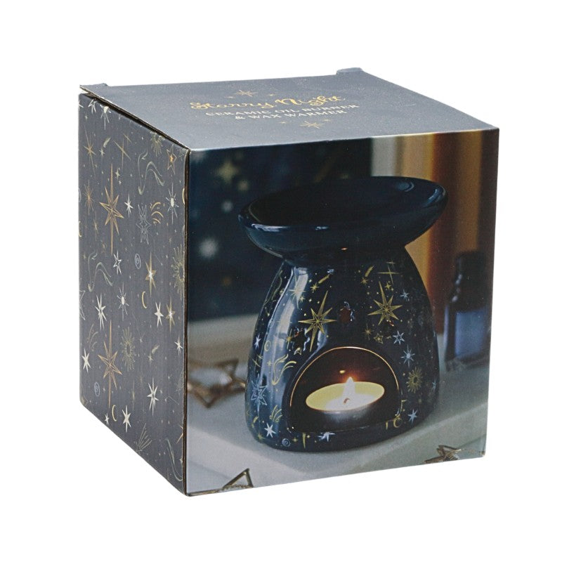Starry Night Tealight Oil Burner/ Wax Melt Burner