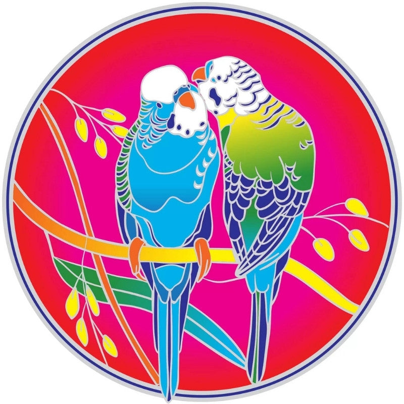 Sunseal Australian Budgerigar window sticker
