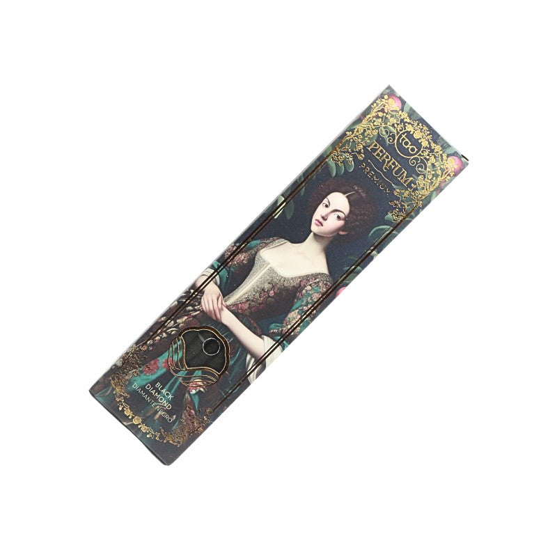 Perfume incense box with artistic design on a white background
