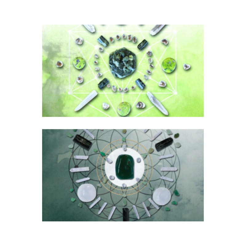 cards from Crystal Grid Oracle Cards- Deluxe Edition
