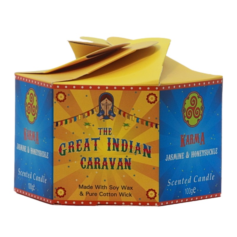 yellow and blue candle box