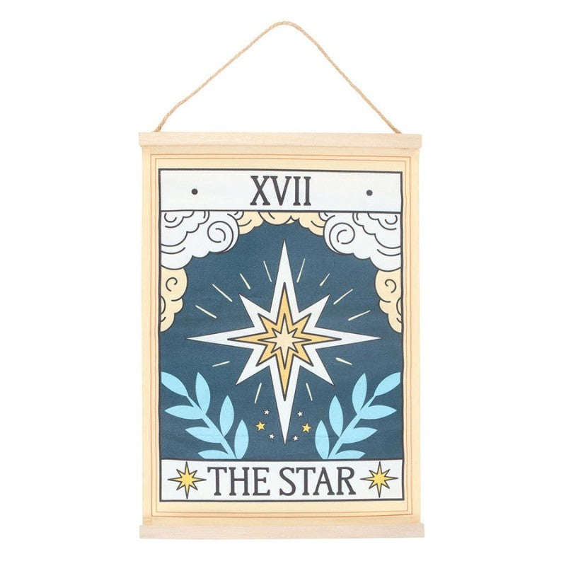 vintage tarot print wall hanging