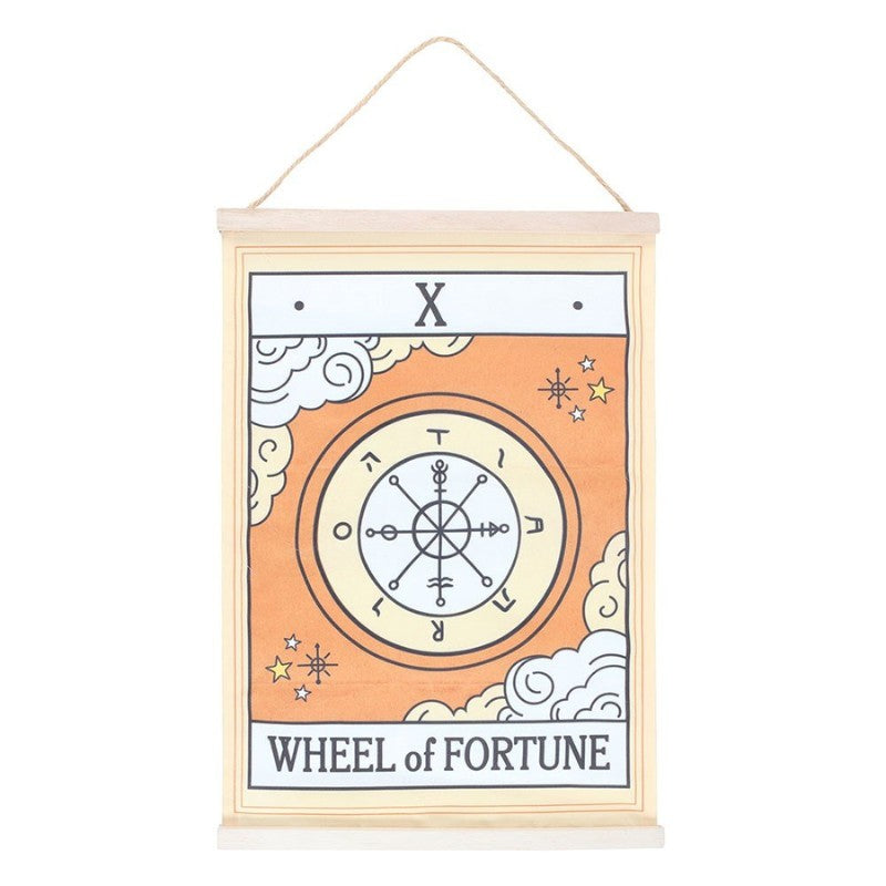 Vintage Tarot Wall Hanging- The Wheel of Fortune