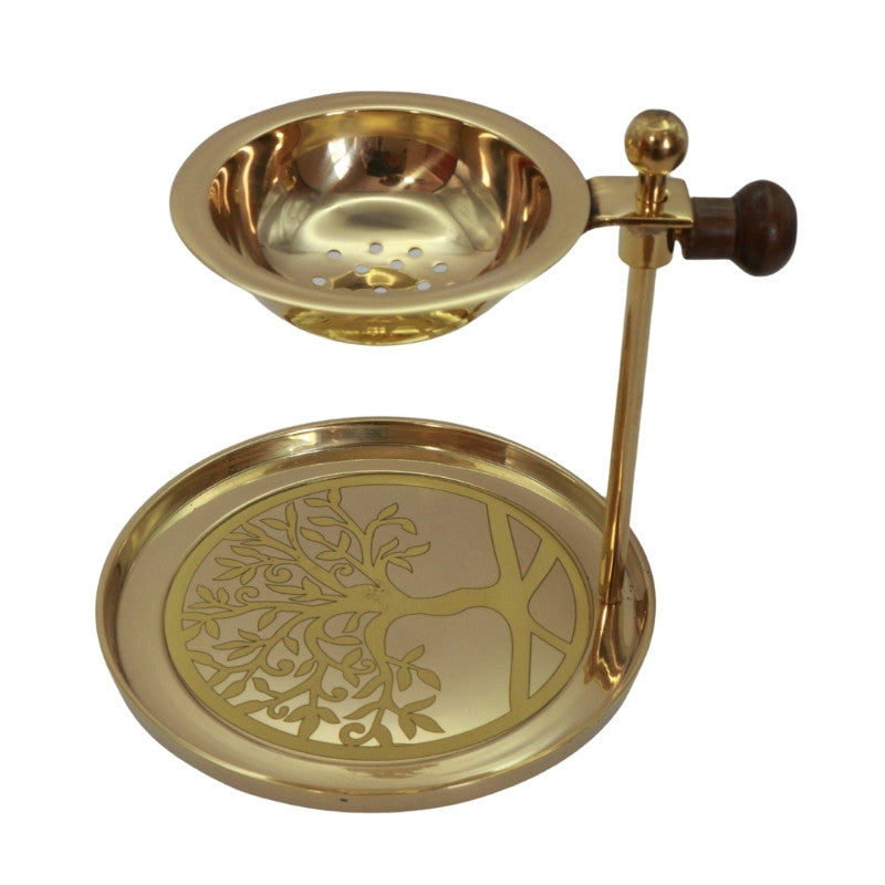 adjustable brass resin incense burner