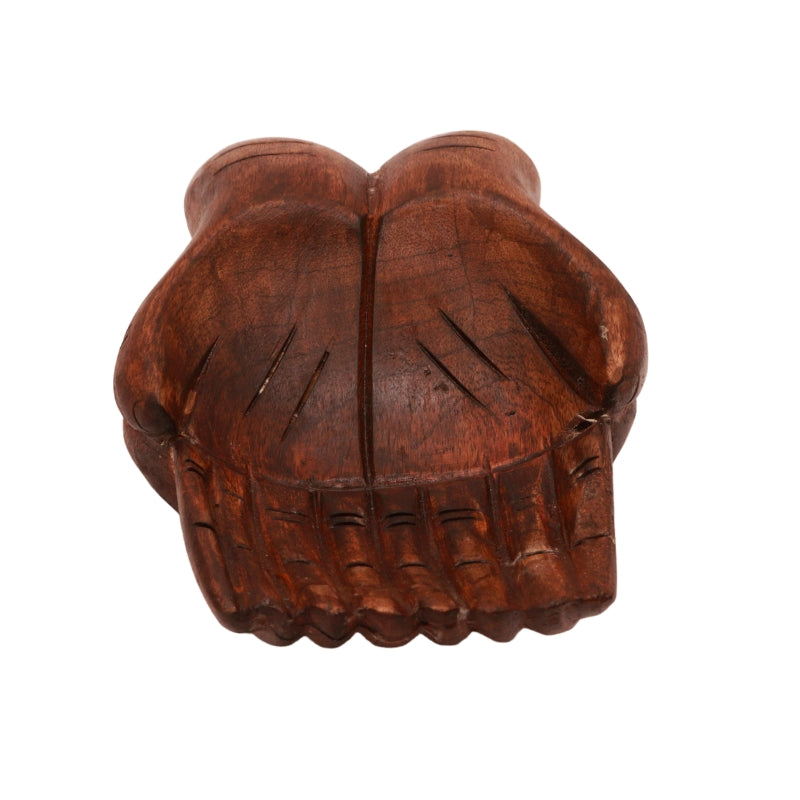 Rustic Open Giving Hand Bowl/ Healing Hands Bowl Medium