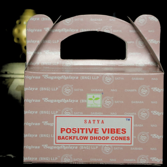 Backflow Incense Cones- Satya (BNG)- Positive Vibes