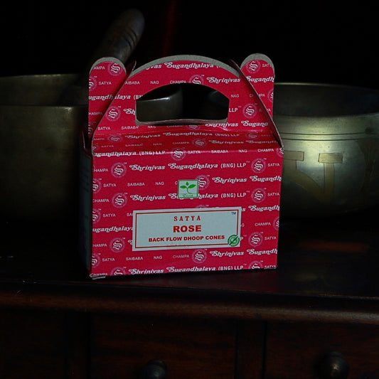Backflow Incense Cones- Satya (BNG)-Rose