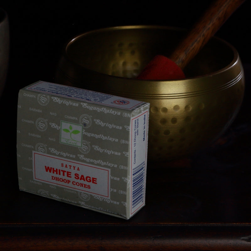 Dhoop Incense Cones- Satya (BNG)- Californian White Sage