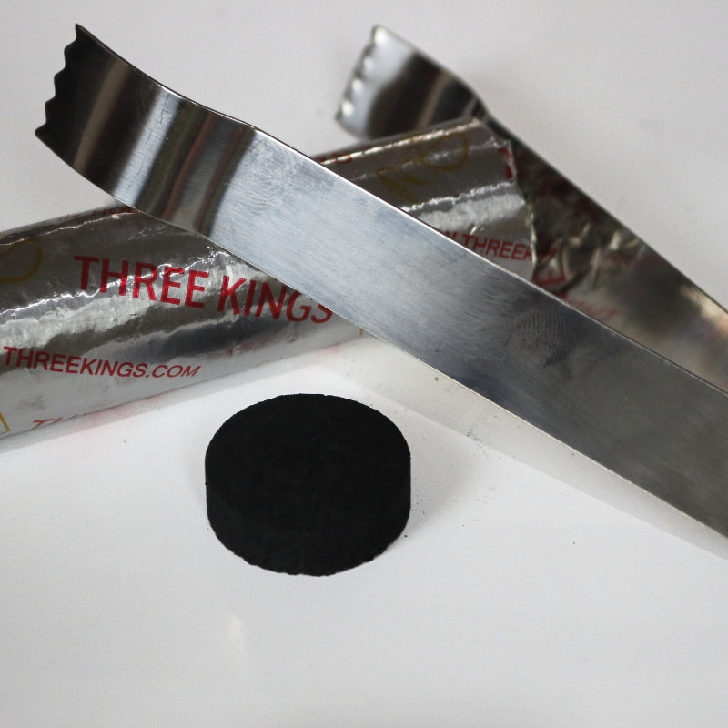 Premium Three Kings Charcoal Tablets/ Charcoal Discs- Box of 10 Rolls