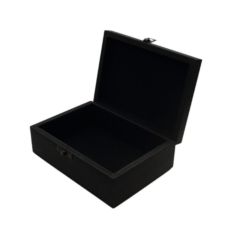 Black open box on a white background