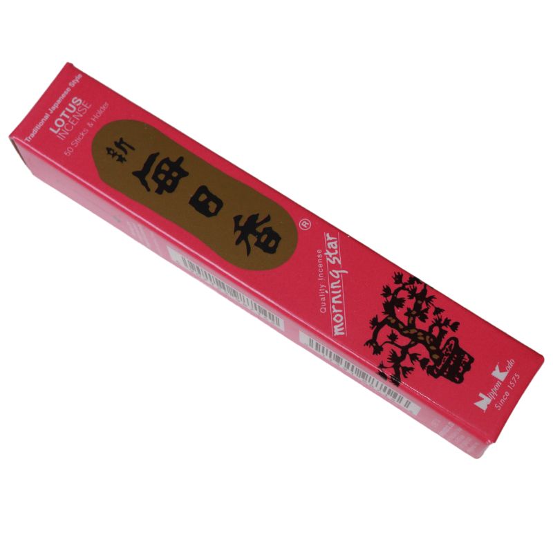pink and gold lotus incense box