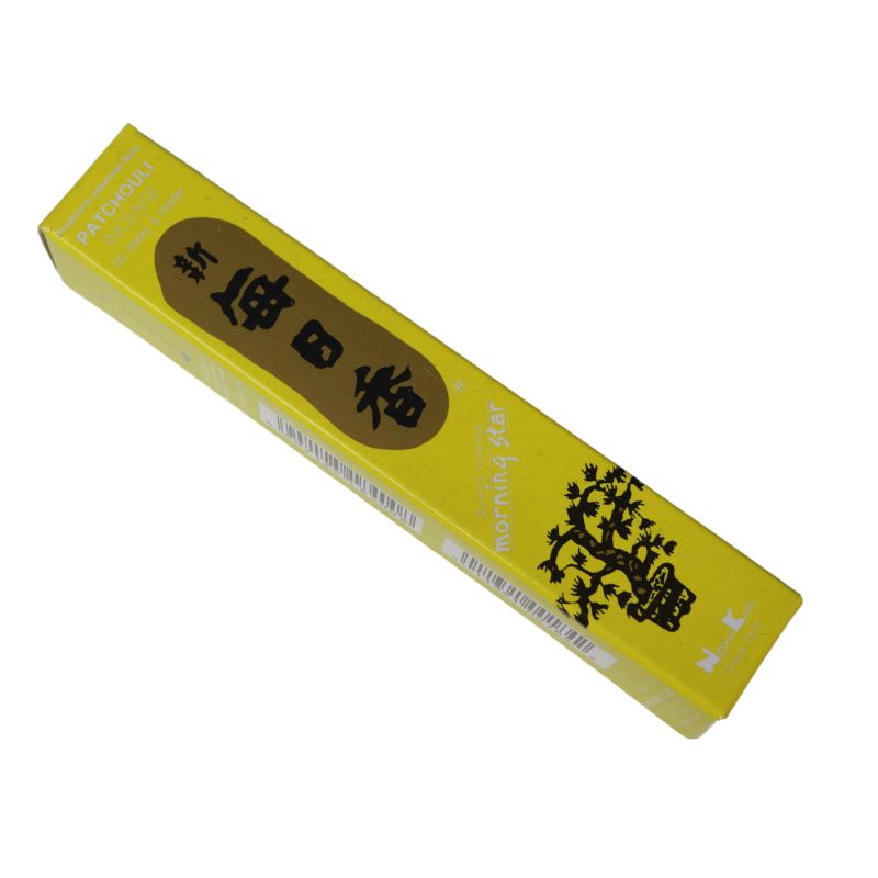 rectangle box of japanese morning star "Patchouli" incense sticks