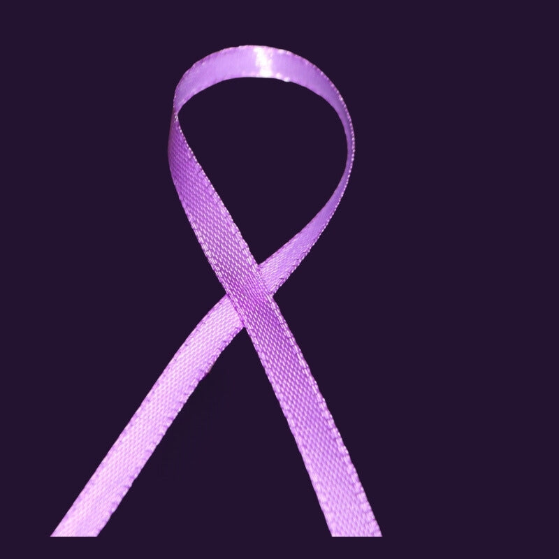 Light purple ribbon on purple background