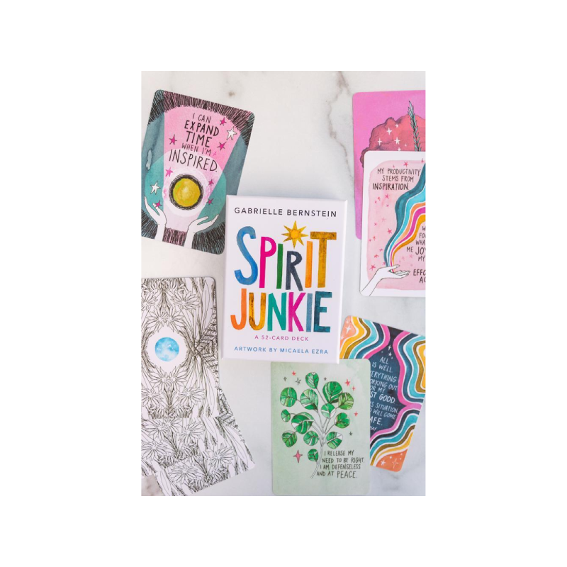 spirit junkie tarot deck in the centre of and 8 cards