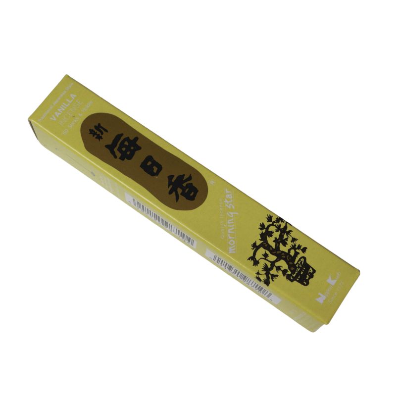 rectangle box of japanese morning star "Vanilla" incense sticks