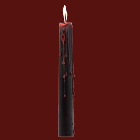 4 pk Reverse Action Vampire Tears Taper Candles- Halloween Candles