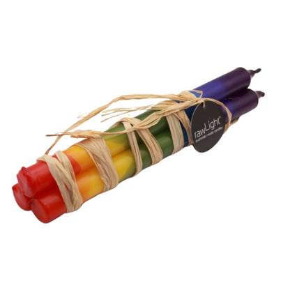 3 pk rainbow dinner candles