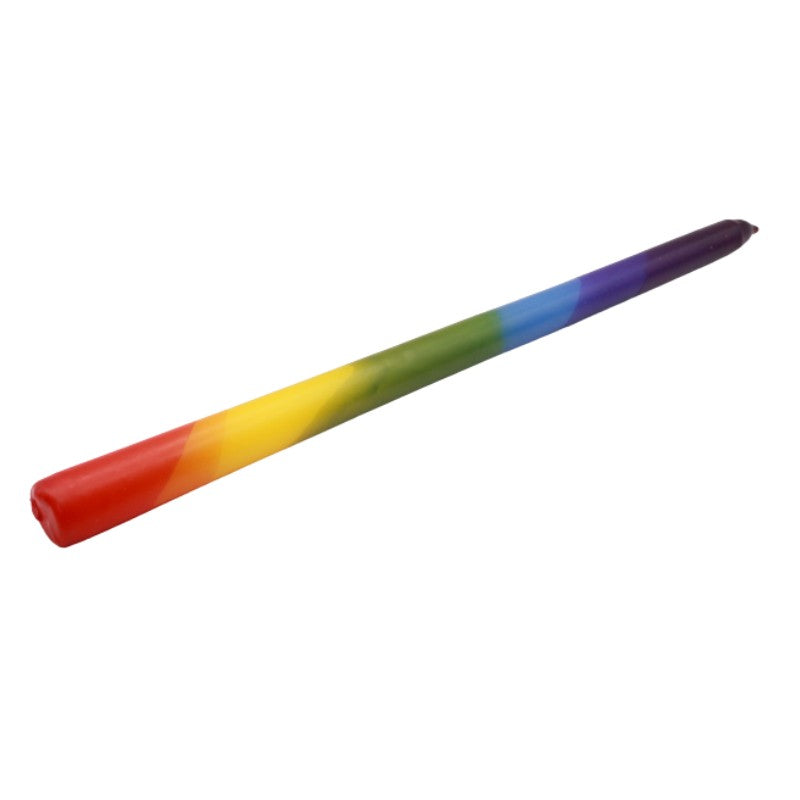 Rainbow Straight Dining Candle Single