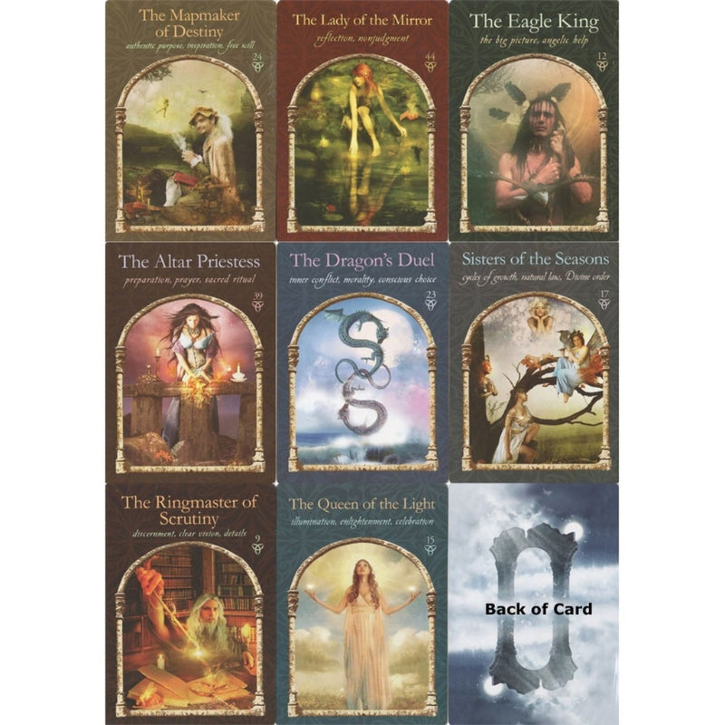 Wisdom of the Hidden Realms Oracle Cards- 44 Card Deck & Guidebook