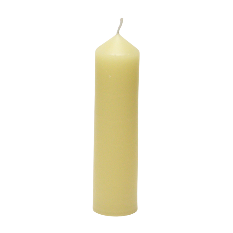 40 x 150mm Beeswax pillar candle with cotton wick