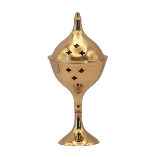 Brass Incense Charcoal Burner on Stand