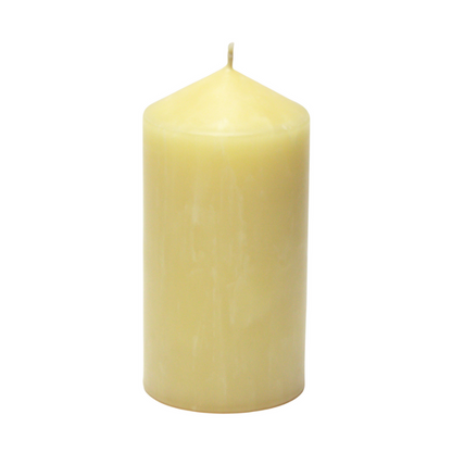74 x 150mm Beeswax pillar candle with cotton wick