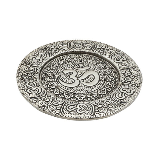  aluminium incense burner with om symbol