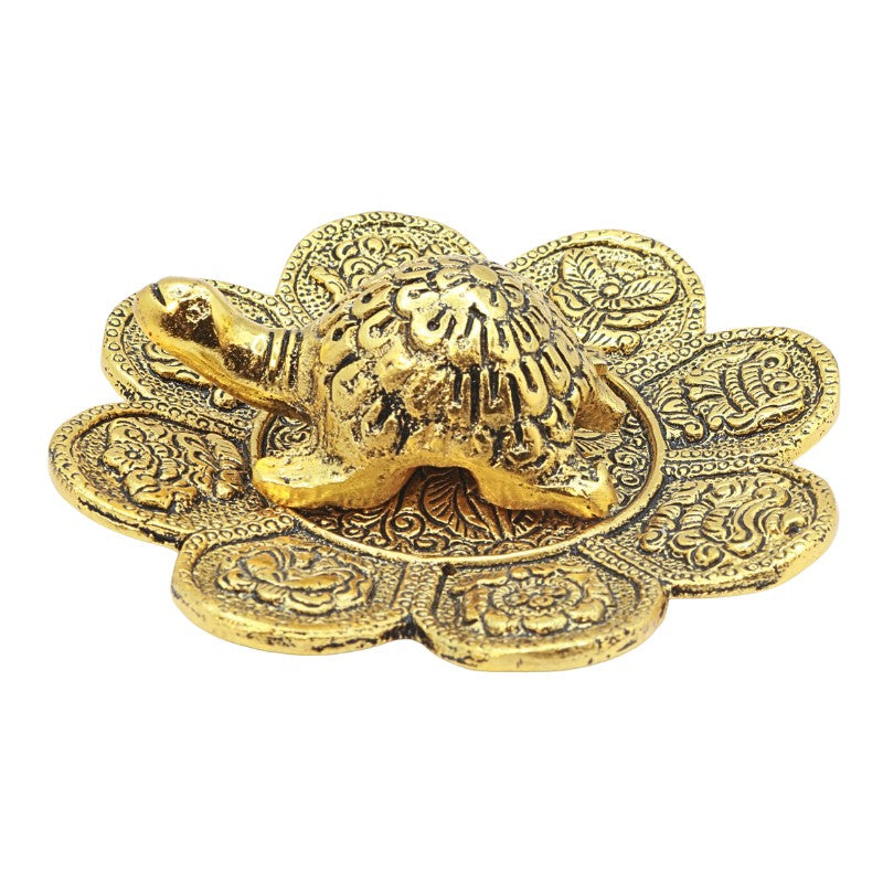 aluminium incense holder with turtle