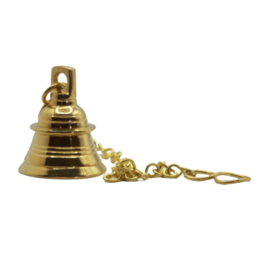 Hanging Brass Bell On Chain
