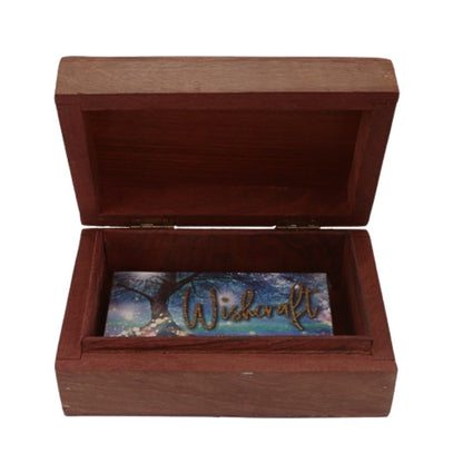 Unicorn Wood Tarot Box for Tarot Cards, Stones, Jewellery & Crystals